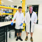 Ming Luo, left, and Mick Ayliffe of Australia’s Commonwealth Scientific and Industrial Research Organization are working on improving rust resistance in wheat. | CSIRO photo