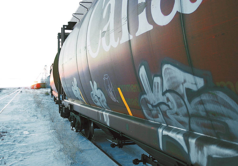 Canadian National Railway shipped more than 2.95 million tonnes of grain and grain products in rail cars in January. | File photo
