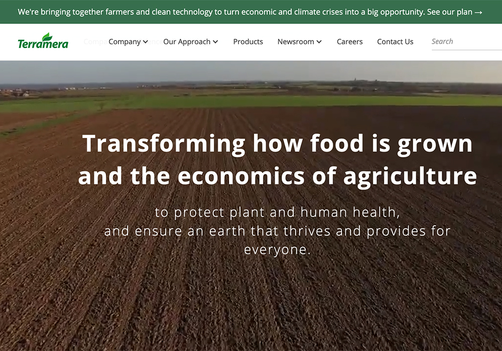 Terramera CEO Karn Manhas said a 300,000-acre pilot project will launch this year with 10,000 acres in the Peace River area of British Columbia and Alberta. He said participants will test the company’s technology that aims to better quantify carbon. | Screencap via terramera.com