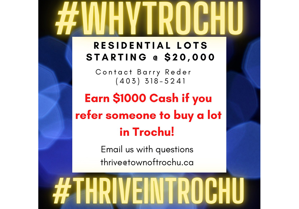 The campaign will include digital content such as a series of videos on YouTube, along with social media posts under the hashtags #WHYTROCHU and #THRIVEINTROCHU, said a statement by the town. | Screencap via Twitter/@trochualberta