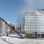 Propane and natural gas are used to dry grain. A wet 2019 harvest resulted in producers complaining they had no option but to pay the carbon costs that come with grain drying. | Twitter/@Adam_Pukalo photo