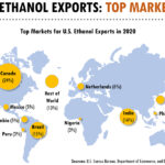 Canada imported 1.23 billion litres of the biofuel in 2020, topping Brazil’s 757 million litres and India’s 719 million litres, according to the Renewable Fuels Association. | Renewable Fuels Association graphic