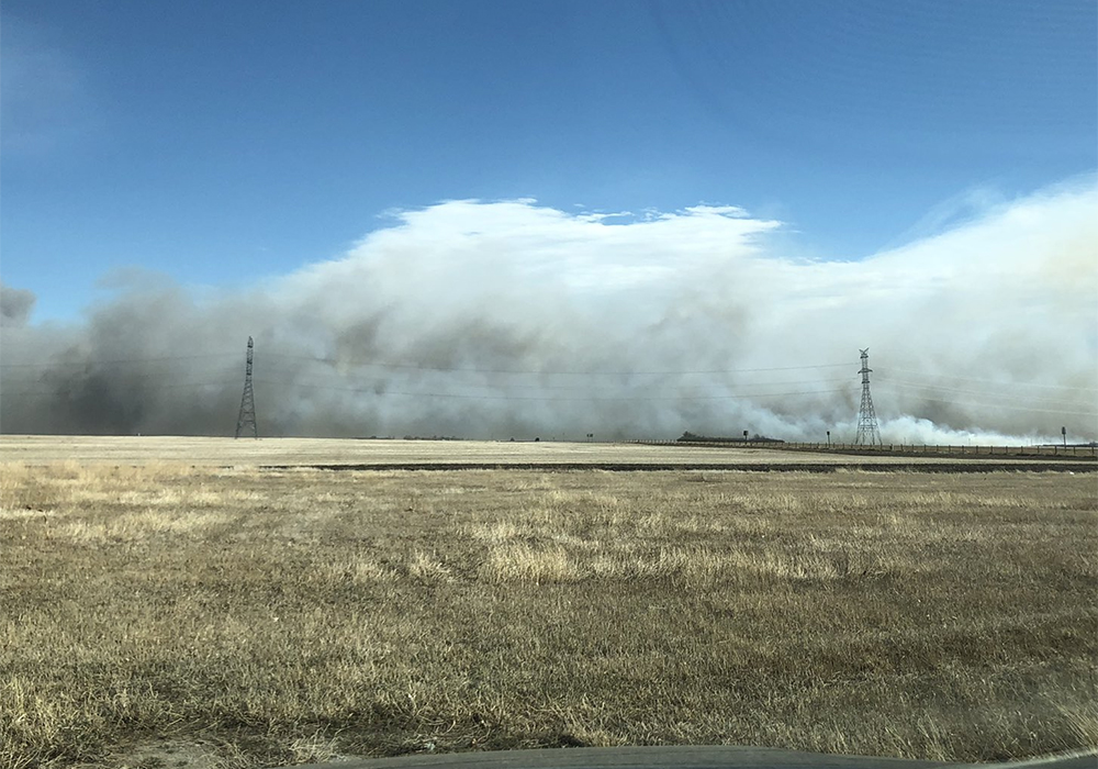 As of Western Producer deadline on March 29, RCMP confirmed one residence was destroyed and several other homesteads were affected. Details were sketchy as farmers regrouped and investigations began. | Twitter/@ClaresholmTown photo