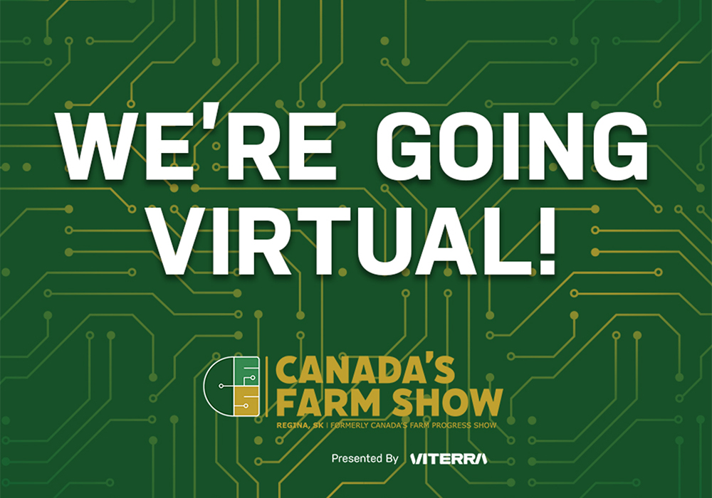 The Regina Exhibition Association Ltd. announced the show, formerly Canada's Farm Progress Show, would be held June 16 and 17 online with free access. | Screencap via Twitter/@canadasfarmshow