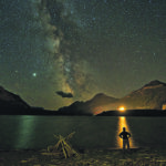 This photograph, taken at Waterton National Park, shows what can be accomplished when photographing the night sky. | Robin and Arlene Karpan photo