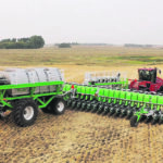 The Clean Seed Capital Group plans to build its Smart Seeder Max-S in Saskatoon. This model was photographed seeding winter wheat in central Alberta. | Clean Seed photo
