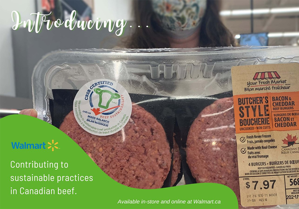 Walmart Canada announced May 10 that it is purchasing beef from farms and ranches that meet the standards of the Canadian Roundtable for Sustainable Beef. | Screencap via Twitter/@CRSB_beef