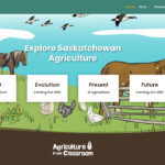 ExploreSaskAg.ca uses interactive information, colourful illustrations and real-life photos to teach Saskatchewan students about the past, present and future of agriculture. | Screencap via ExploreSaskAg.ca
