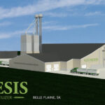 Genesis Grain and Fertilizer is building a supercentre in the industrial corridor between Regina and Moose Jaw that is already home to fertilizer, potash, ethanol and salt production. | Screencap via genesisfertilizers.com