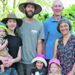 Rob and Kathryn Hettler pose for a photo with the Sexton family. | Supplied photo