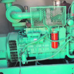 Bringing three-phase into the bin yard can cost $250,000 to $1 million. For an investment of $25,000 to $35,000, a farmer can buy a used three-phase 150KW genset like this from the Alberta oil patch. | Wall Grain photo