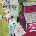Einar Franson plans to give away more than two dozen of his 1:12 model grain elevators. | Mike Sturk photo
