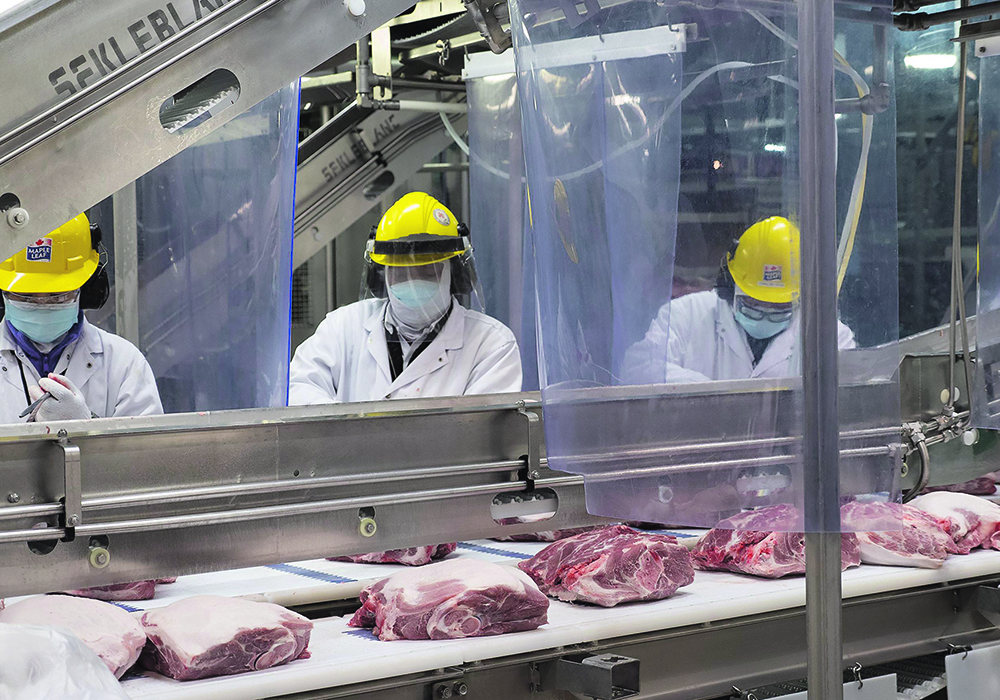The Chicago Mercantile Exchange designed its contract as a way to better reflect the wholesale value of the pork that comes out of slaughter plants. | Maple Leaf Foods photo