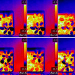 Infrared thermal imaging done at the University of Saskatchewan shows frost development in plants at different temperatures. | U of S photo