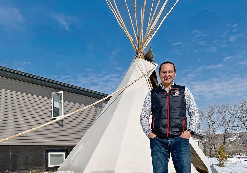 Days before having to address the nation as well as journalists from across the globe, Cadmus Delorme was touting the farming on Cowessess First Nation in Saskatchewan. | Cowesses photo
