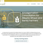 The Alberta Wheat Commission (AWC) and Alberta Barley plan to launch consultations this summer to solicit farmer views on a potential amalgamation. | Screencap via albertawheatbarley.com