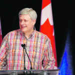 Former prime minister Stephen Harper says inflation won’t be easy to stop because it is generated by monetary expansion to accommodate extraordinary government borrowing and spending. | Reuters/Todd Korol photo