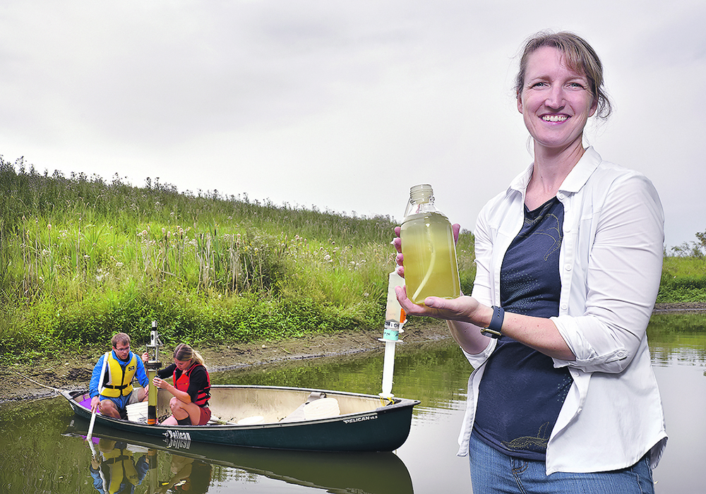 University of Regina researcher Kerri Finlay has received $279,125 in grant money from Saskatchewan’s Agriculture Development Fund for research into sulfate in dugouts. | University of Regina photo