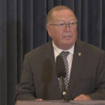 Manitoba premier Brian Pallister announced this morning that Ralph Eichler has once again become the province's agriculture minister. | Screencap via YouTube/Government of Manitoba