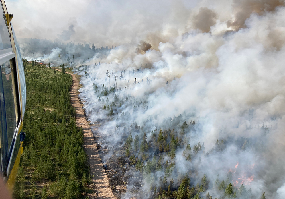 Since April 1, fires have burned about 1.4 million acres in British Columbia. | Twitter/@BCGovFireInfo photo