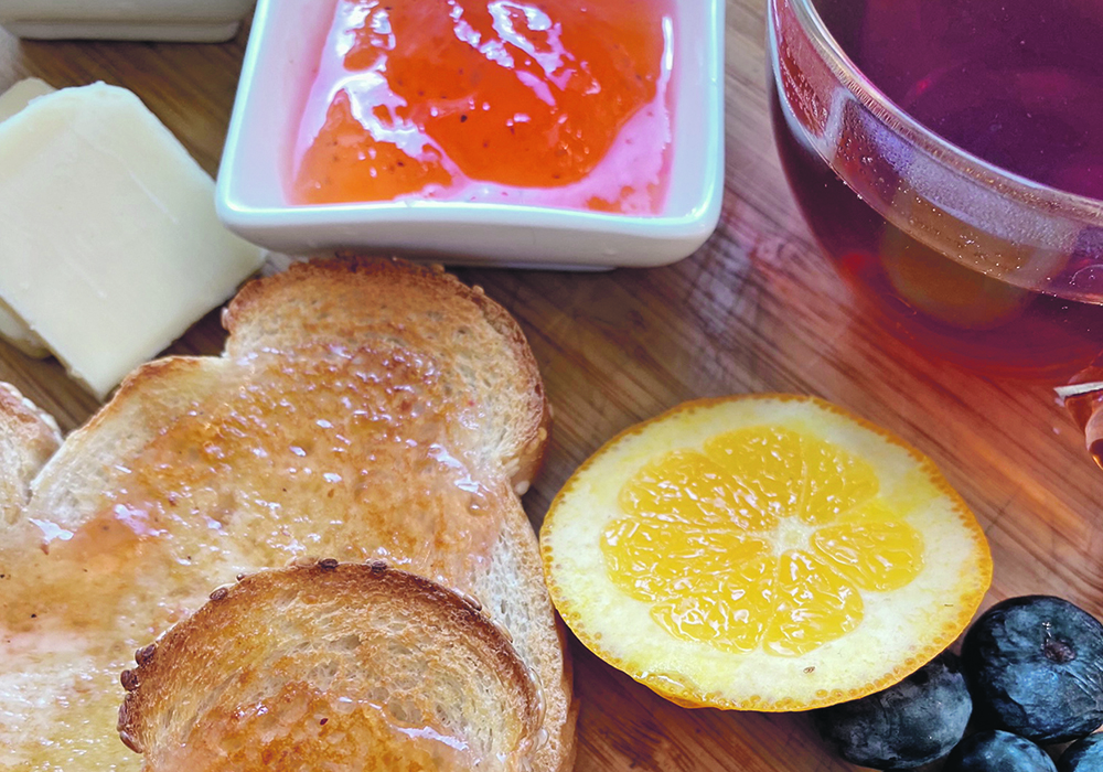 Homemade preserves make ordinary toast gourmet. Seasonal bounty at it’s best.  |  Jodie Mirosovsky photo