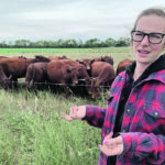Kristelle Harper says it’s a relief having forage for her cattle, which she believes is the result of careful pasture management. | Ed White photo