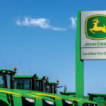Higher farm income following a run-up in commodity prices and the need to replace aging fleets are driving up demand for new tractors and combines. | Screencap via deere.ca