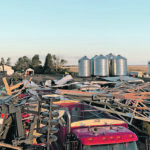 A tornado caused considerable damage on Trenton Zakaluzny’s farm near Hodgeville, Sask., last week. | Trenton Zakaluzny photo