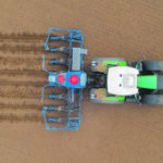 In response to growing public concern over farmers’ use of fertilizer, Lemken has introduced the MicroHub 5 applicator that spreads microgranules directly into the seed row. | Lemken photo