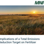 In its report entitled Implications of a Total Emissions Reduction Target on Fertilizer, MNP says achieving a 30 percent reduction in ag emissions through a graduated reduction in fertilizer use would result in annual farm income losses ranging from $1.8 billion in 2023 up to $10.4 billion in 2030. | Screencap via MNP/Fertilizer Canada