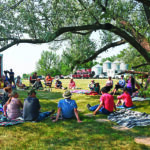 A sharing circle was part of an event earlier this summer to launch the Treaty Land Sharing Network. | William DeKay photo