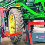 The new Equipment Jack from the TireGrabber company lifts up to 30,000 pounds and locks into place. It’s designed to safely hold the machine with its large footprint on the ground. | TireGrabber photo