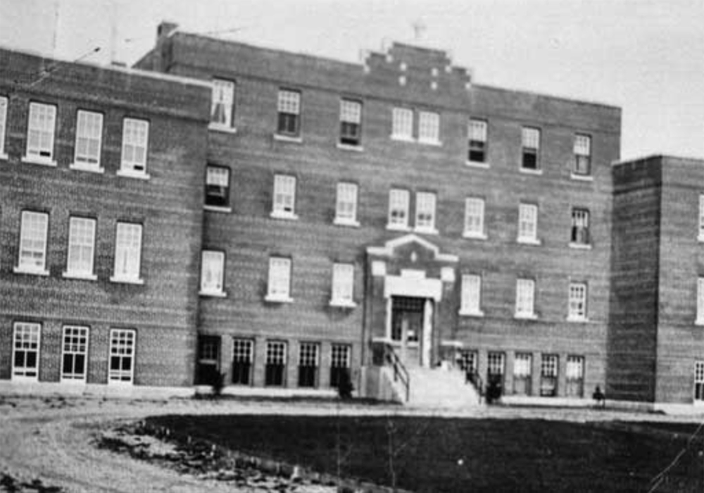 One of the most egregious crimes was the residential school system. This unleashed untold suffering for multiple generations. | Screencap via algomau.ca