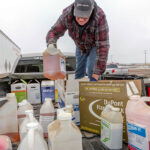 This includes items used in rearing livestock, poultry or horses in an agricultural context, and are identified with a DIN number, serial number, notification number or pest control product number on the label. | Screencap via cleanfarms.ca
