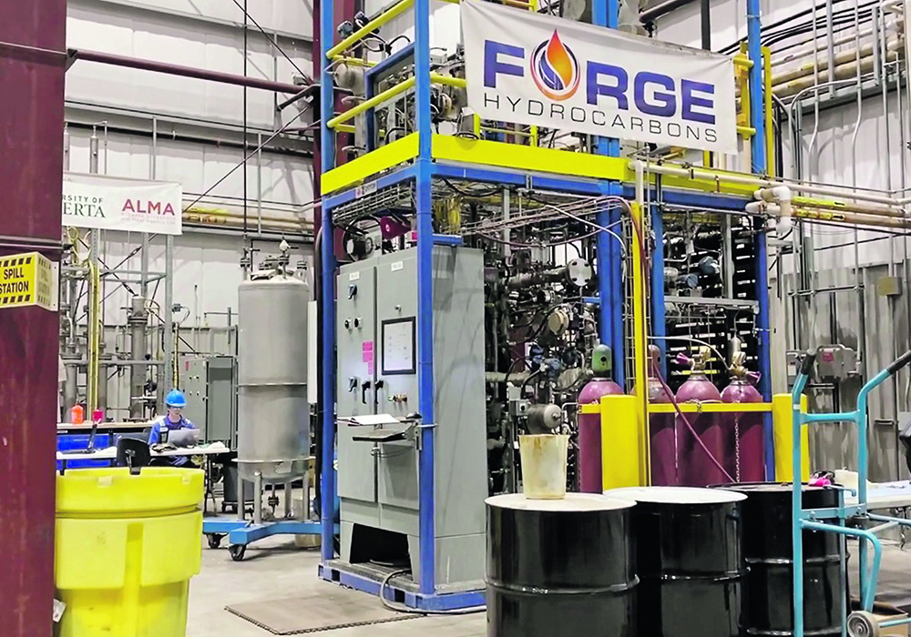 Canada is developing a biofuels industry with startups such as Forge Hydrocarbons, an Alberta company with patented technology to transform “waste fats and other low value organic oils into hydrocarbons that are indistinguishable from petroleum-based hydrocarbons, without any catalyst or hydrogen.  |  Forge photo
