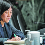 U.S. Trade Representative Katherine Tai, seen here testifying before the Senate finance committee in May, said in a recent speech that the government remains concerned over what she called China’s “state-centric and non-market trade practices.” | Reuters/Pete Marovich photo