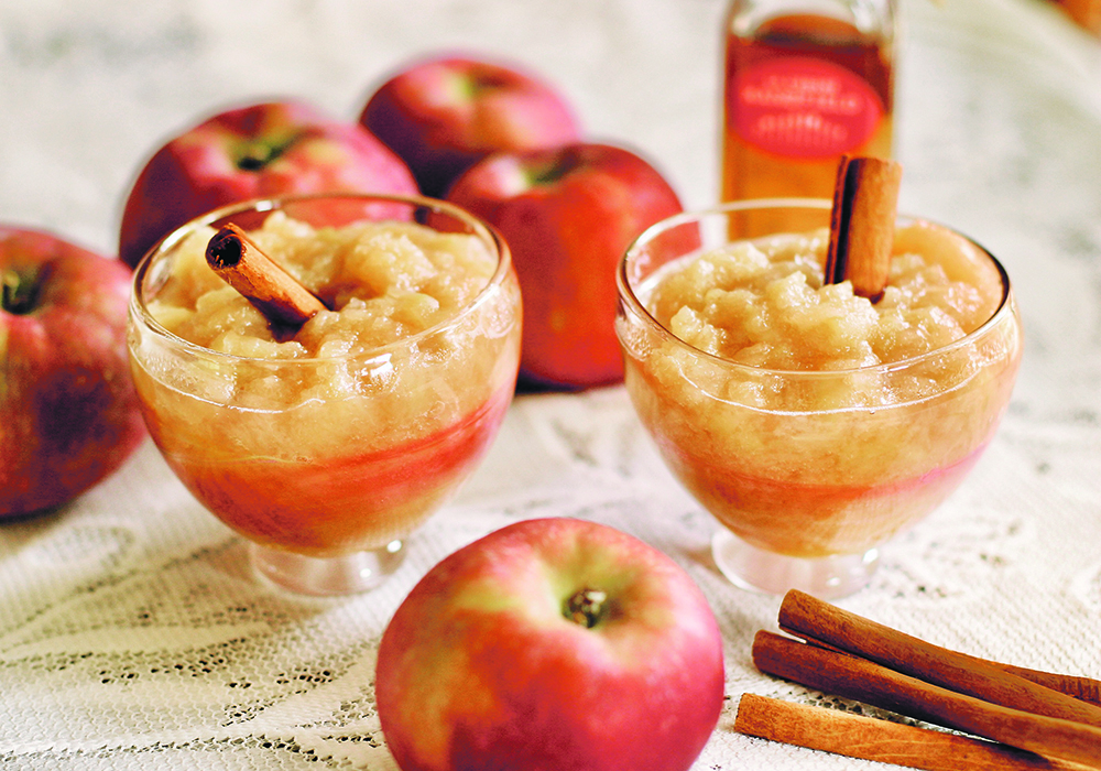 Crisp, slightly sour McIntosh apples make excellent applesauce. They break down easily during the cooking process. | Sarah Galvin photo