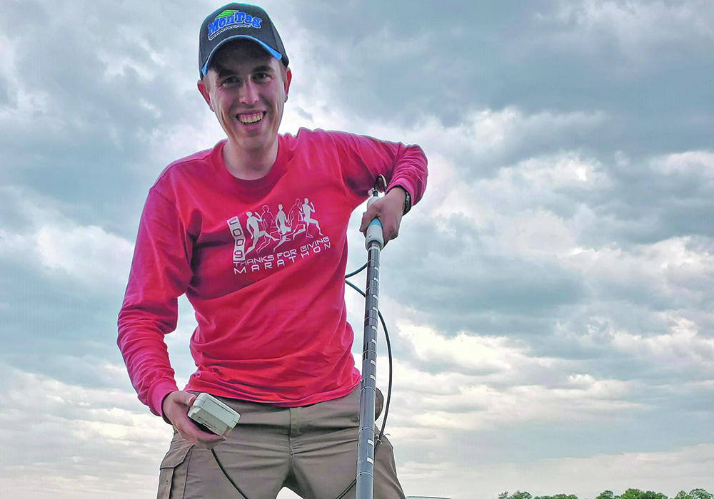 Callum Morrison, a University of Manitoba graduate student, worked on a survey about cover crops. | Supplied photo