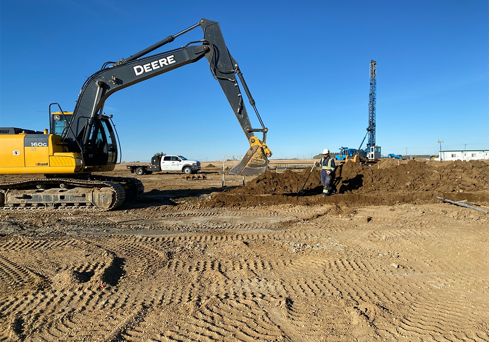 Construction is underway for the company’s latest expansion on a 30-acre land base east of Humboldt, Sask., along Highway 5. | Twitter/@PattisonAg photo