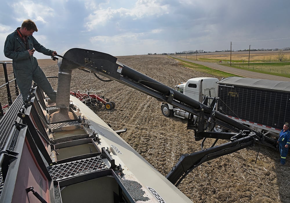 Farmers apply nitrogen to boost yields of corn, canola and wheat, and higher fertilizer costs could translate into higher meat and bread prices. | File photo