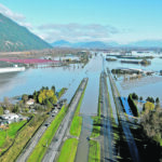 The Trans-Canada Highway remained partially submerged by flood water in Abbotsford, B.C., Nov. 19. | Reuters/Jennifer Gauthier photo