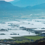 Sumas Prairie, near Abbotsford, B.C., is now, largely, a four-and-a-half kilometre diameter lake that is a metre-and-a half deep and draining slowly. | REUTERS/JENNIFER GAUTHIER PHOTO