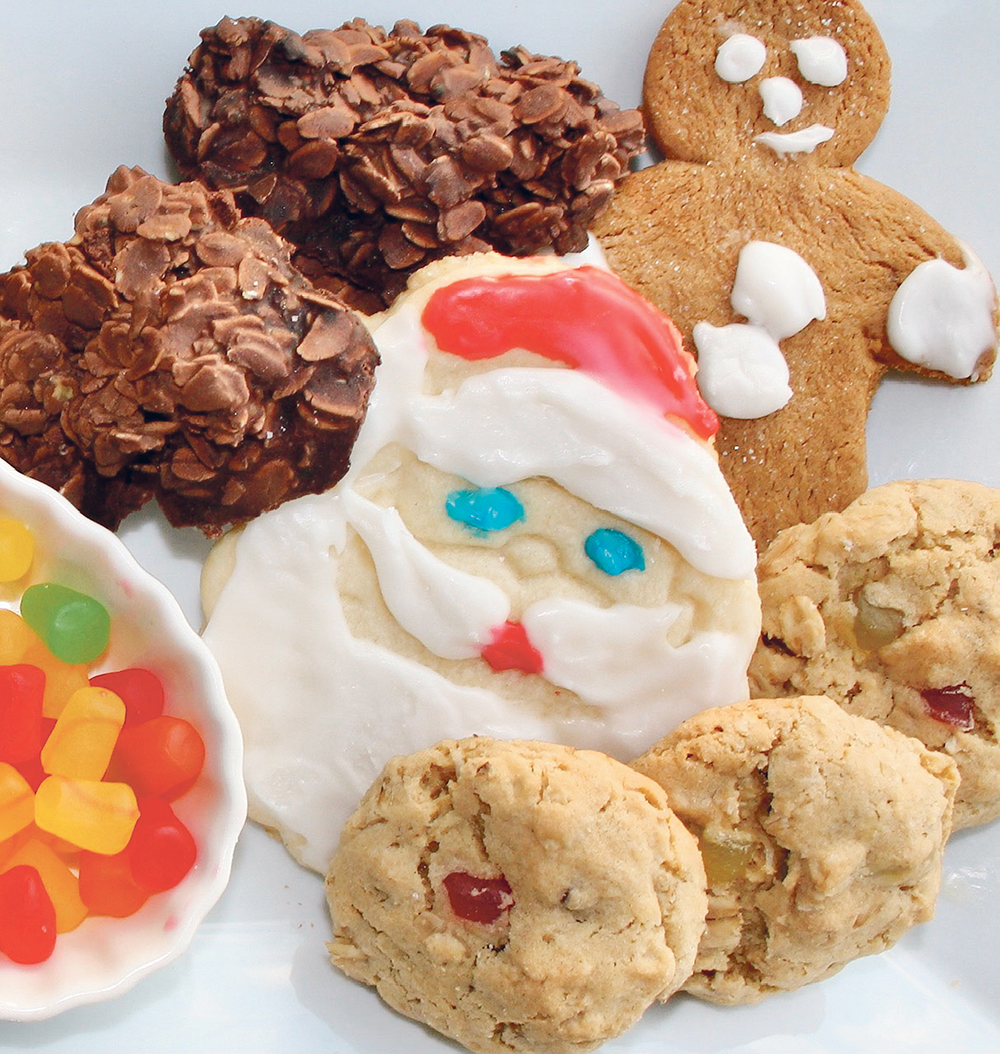 Vintage cookies, such as gingersnaps and haystacks, inspire memories of Christmas seasons gone by. Plates of home-baked sweet treats are guaranteed to bring smiles to your family and friends over the holiday season. | JODIE MIROSOVSKY PHOTO