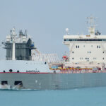 The 2022 shipping season concluded Jan.14 with the departure of MV Manitoulin, which was carrying a shipment of western Canadian wheat. | Screencap via randlog.com