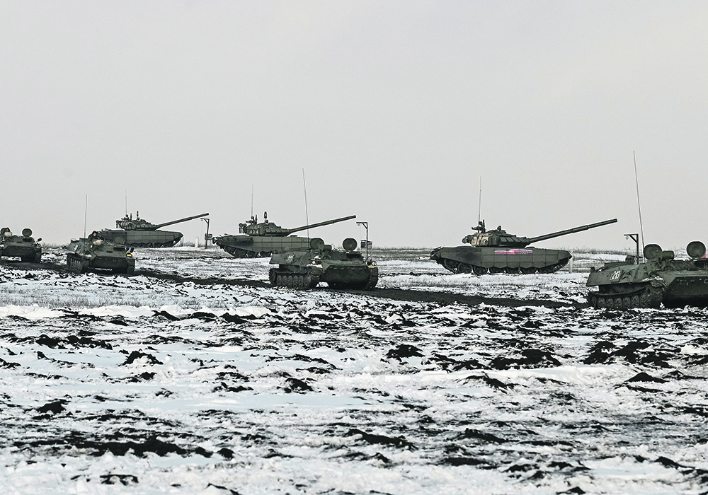The world is on edge as Russia builds up its military presence on Ukraine’s borders, and the grain industry worries the American response could include banning all Russian agricultural trade. | Reuters/Sergey Pivovarov photo