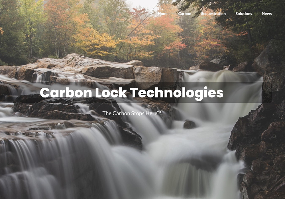 Carbon Lock Technologies Inc. from Winnipeg is among 18 companies recently selected as semi-finalists in the Novel Technologies Streams of the waste reduction challenge. | Screencap via carbonlock.ca