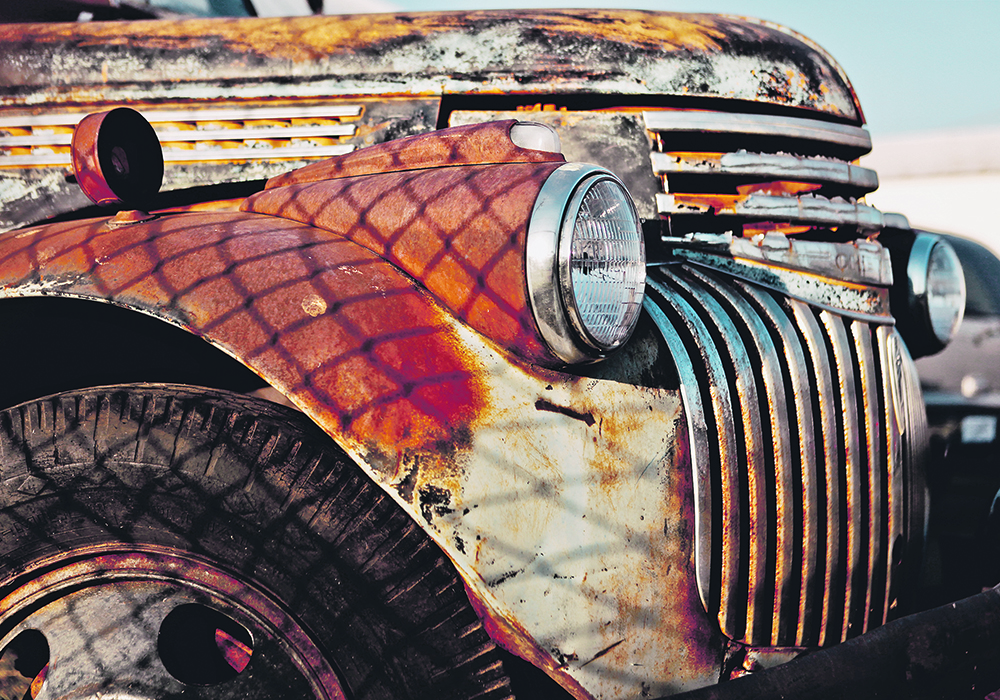 Farley drove a dilapidated pickup, pockmarked by stones and rusted through on the bottom half. What was left of the original paint was camouflaged by random chicken droppings and splotches of mud. | Getty Images
