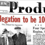In 1959, 1,100 delegates made the trip, this time asking for financial assistance to make up for falling farm revenue.
The Western Producer not only covered that event but also sent its editor and a reporter on the trains to produce daily newspapers for the farmers on board.
| WP archive photo