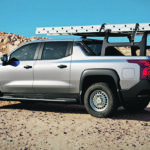 The electric Silverado will launch in two stages in 2023, starting in the second quarter with a US$39,900 work truck that will be delivered to a limited group of commercial fleets. In the fall of 2023, General Motors plans to start delivering a consumer, outdoor adventure-oriented model that will start at $105,000. | General Motors photo