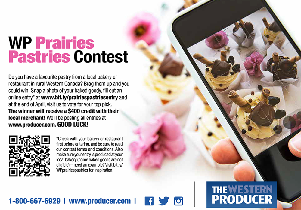 Prairies Pastries Contest – this contest is now closed
